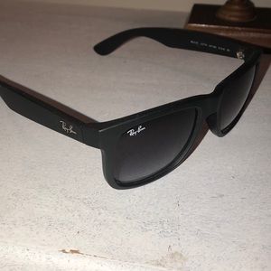 Boys Raybans Black Sunglasses